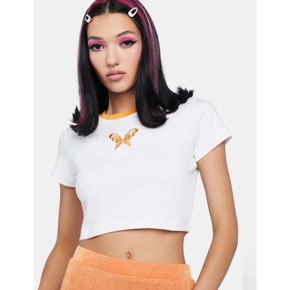 ASOS Tops - ASOS Daisy Street Rosie Butterfly Baby Tee XL